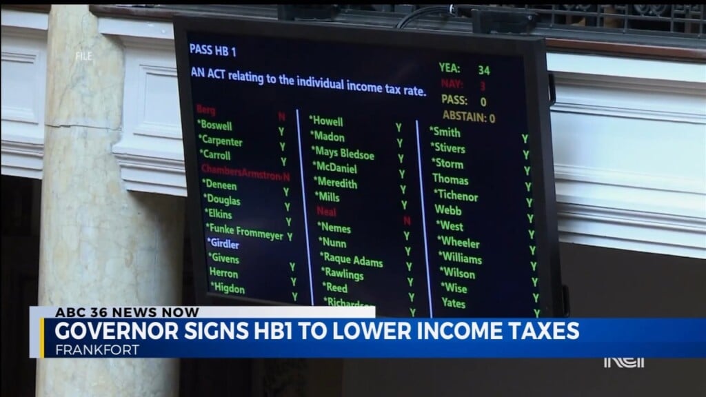 Governor Beshear Signs State Tax Reduction Bill Passed In Both Houses