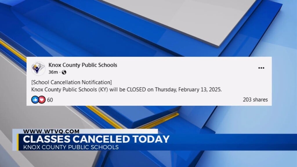 Knox County Public School Classes Cancelled