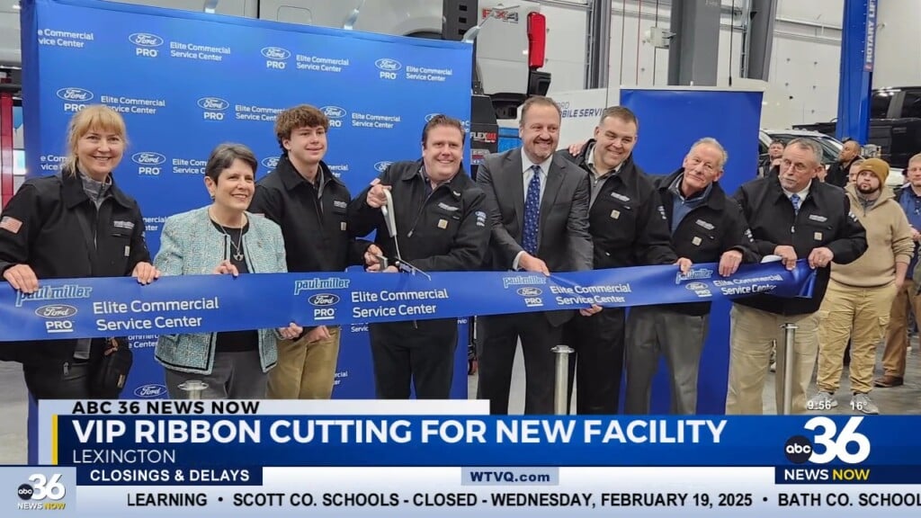 V.i.p. Ribbon Cutting For New Paul Miller Ford Facility