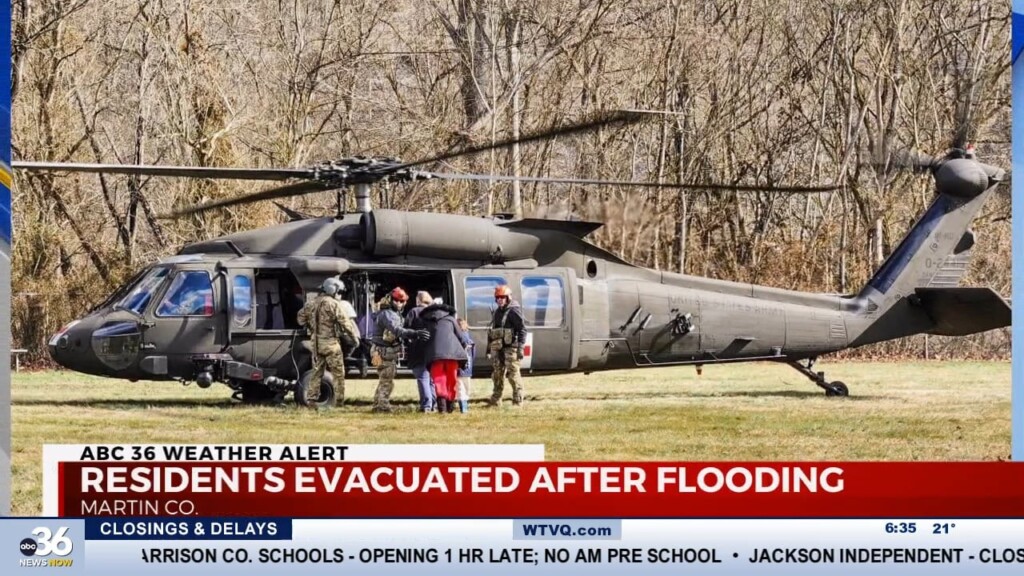 Martin County Residents Evacuated After Flooding