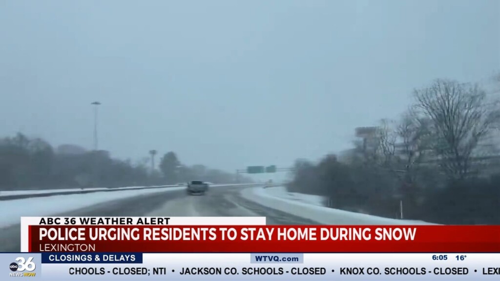 Police Urging Residents To Stay Home During Snow