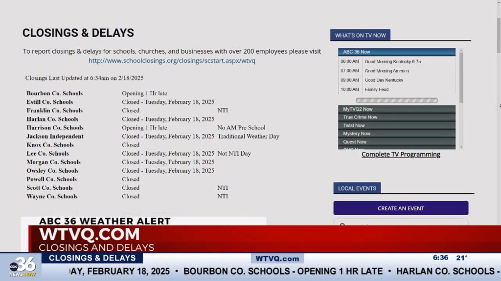 School Closings And Delays