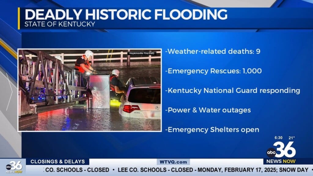 Deadly Historic Flooding Moves Through Kentucky