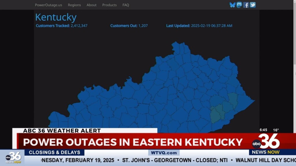 Power Outages In Eastern Kentucky Due To Flooding
