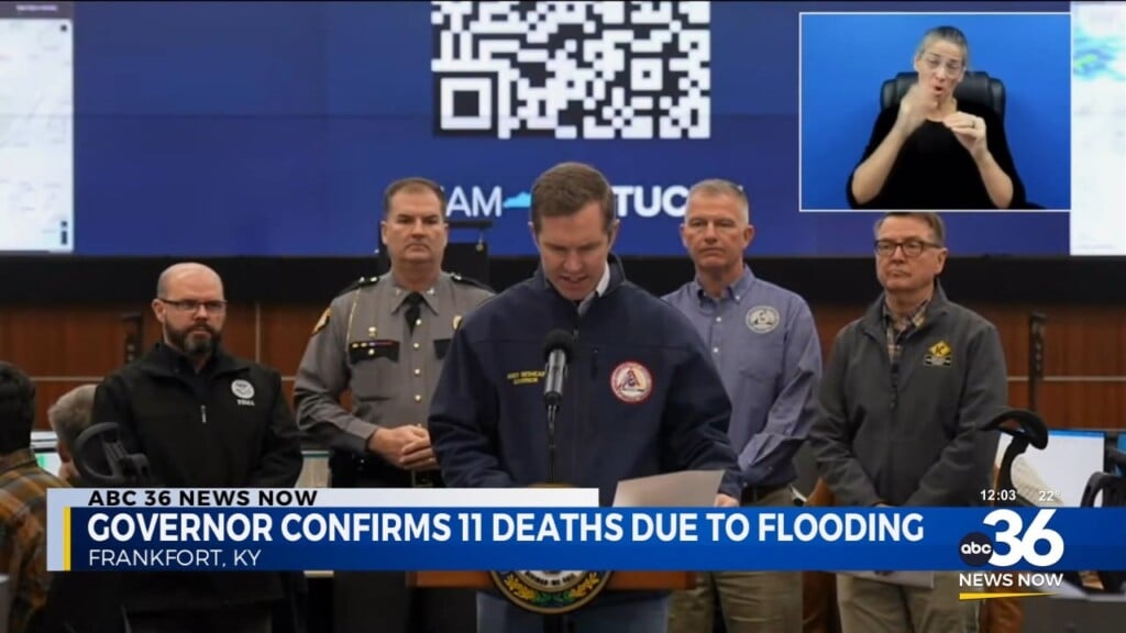 Governor Beshear Confirms 11 Flooding Deaths