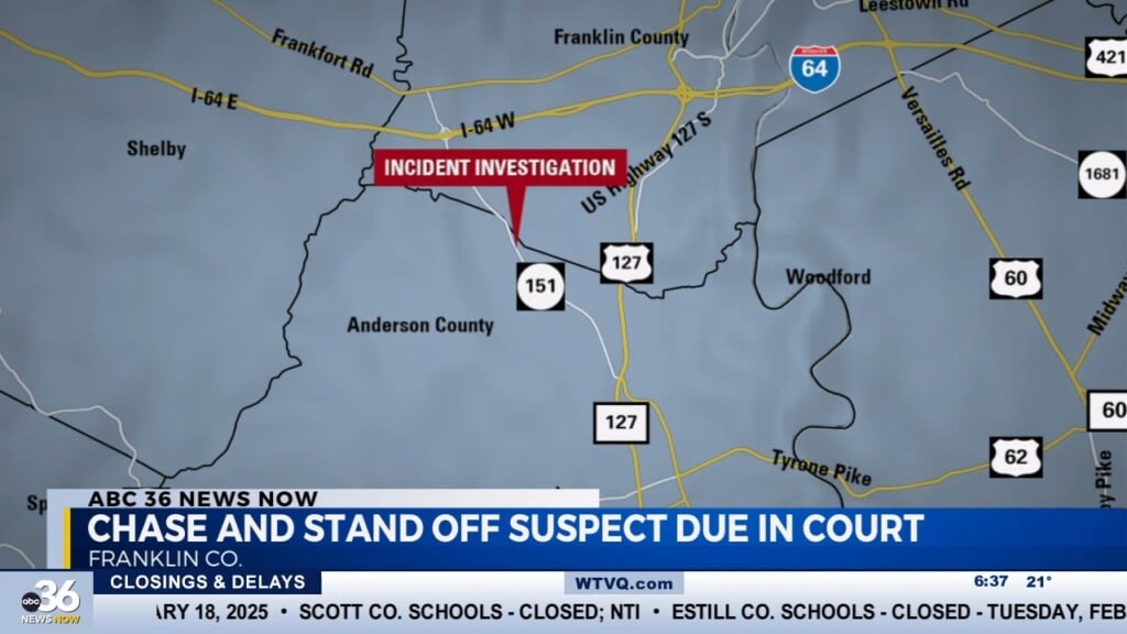 Chase And Standoff Suspect Due In Court