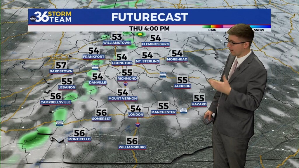 Not As Warm Thursday Ahead Of Another Round Of Rain And A Few Storms