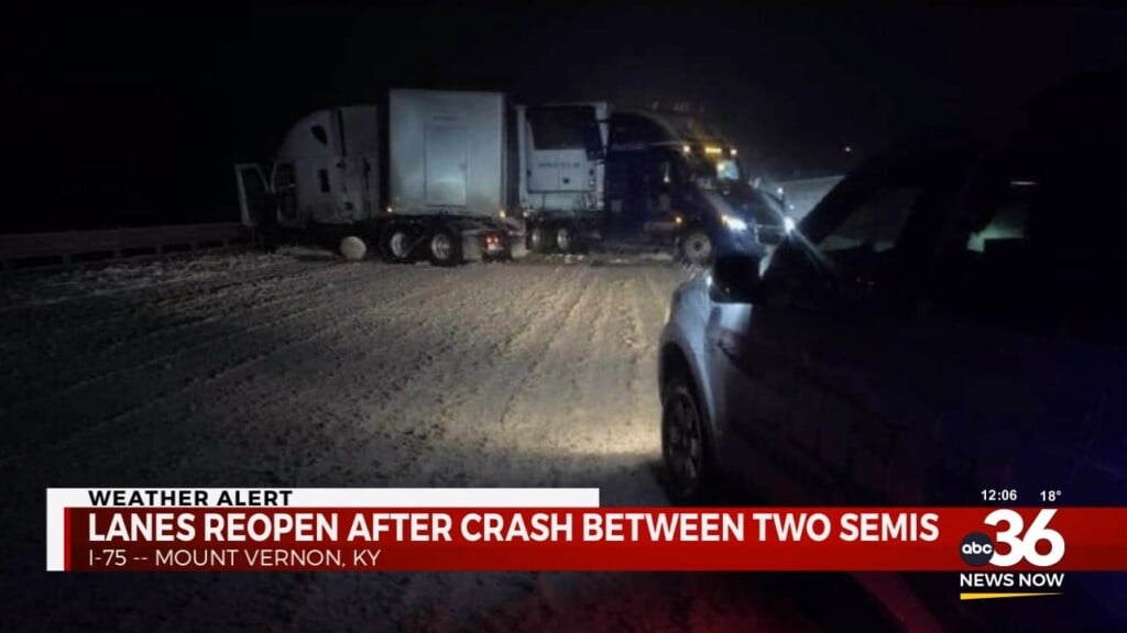 Two Semis Crash In Rockcastle County