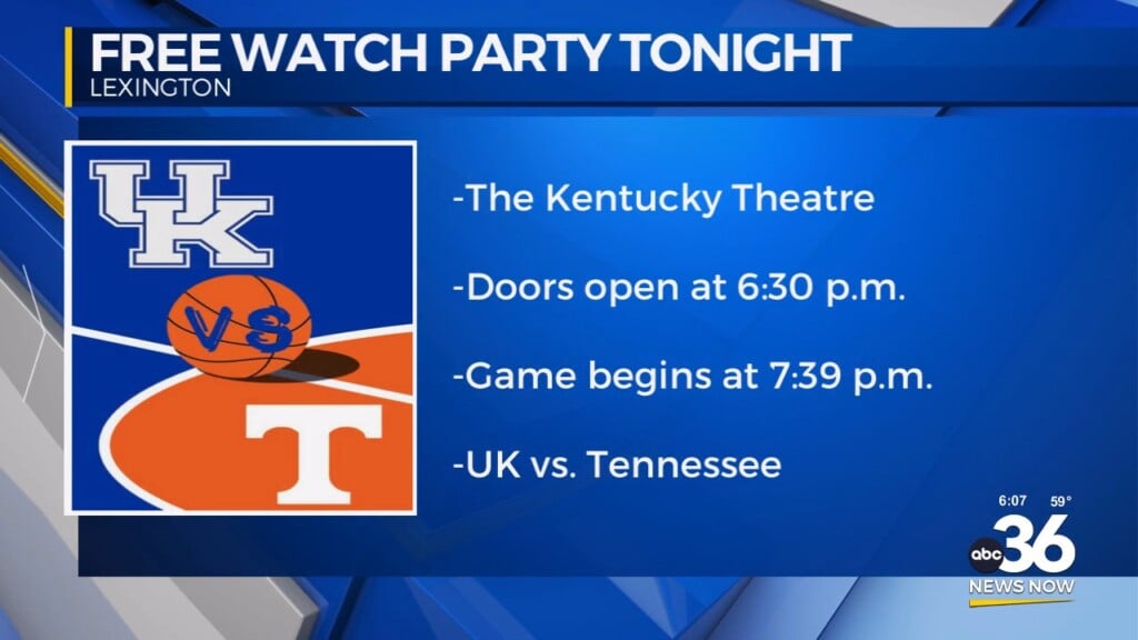 Free Watch Party For Kentucky Vs. Tennessee