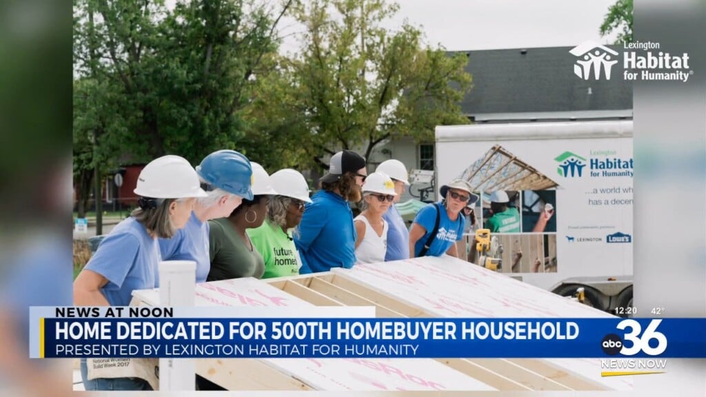 Home Dedicated For 500th Homebuyer Household