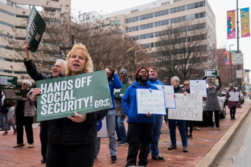 Doge Social Security Protest