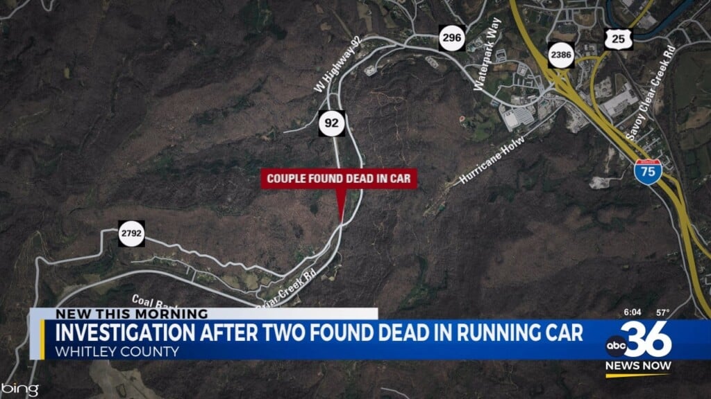 Two People Found Dead In Running Car In Whitley County