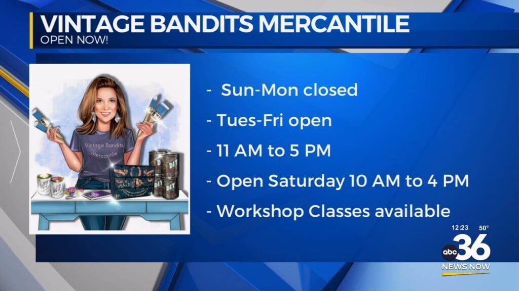 Beth Of Vintage Bandits Mercantile Shows Her Wares