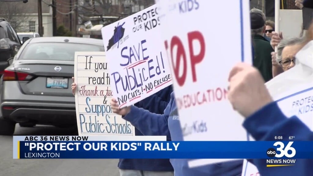 "protect Our Kids" Rally Speaks Against Proposed Education Budget Cuts