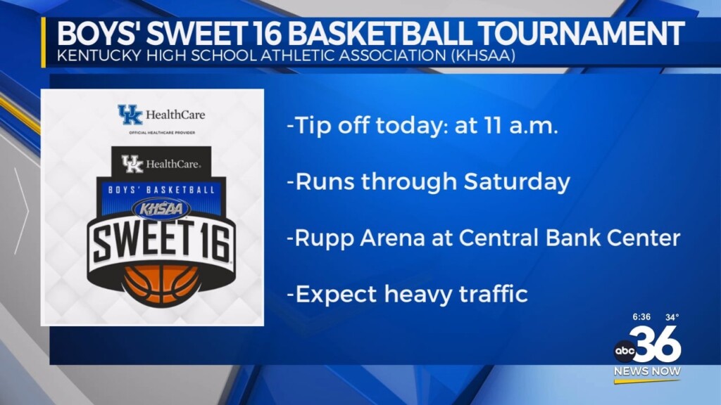 Extra Traffic Downtown For Khsaa Boys' Sweet 16