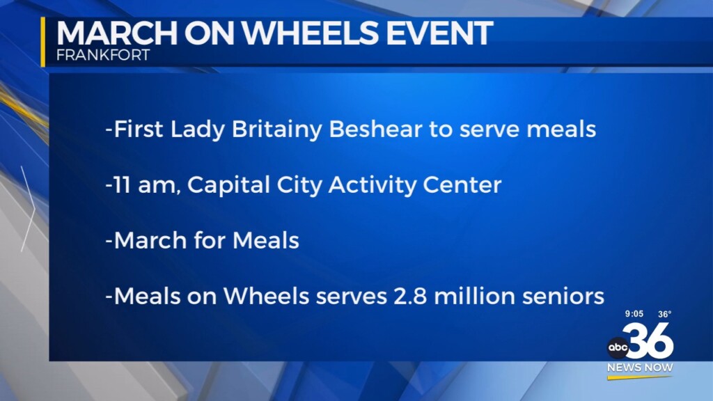 First Lady Beshear Serves Meals For The March On Wheels