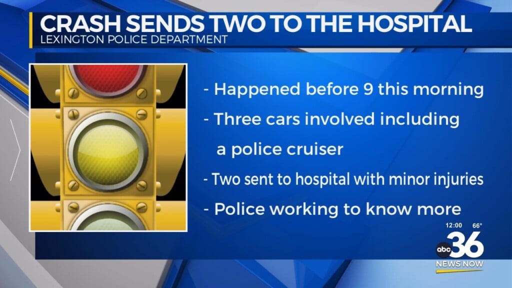 Crash Sends Two To The Hospital