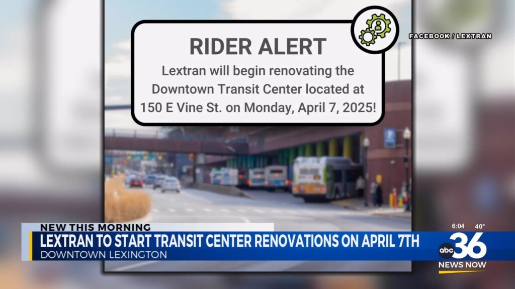 Lextran To Renovate East Vine Street Transit Center