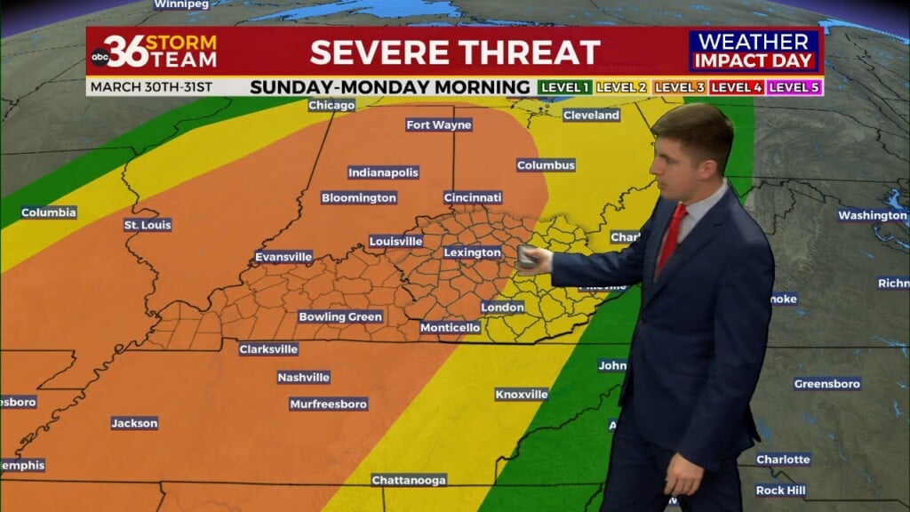 Weather Impact Day Sunday Evening Through Monday Morning