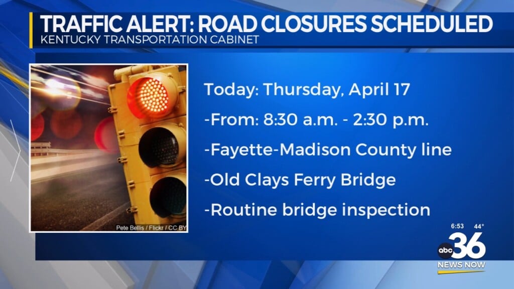 A Traffic Alert On Old Richmond Road