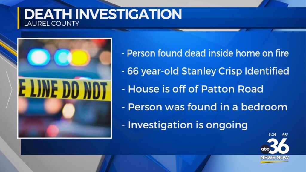 One Dead In Tragic Laurel County House Fire
