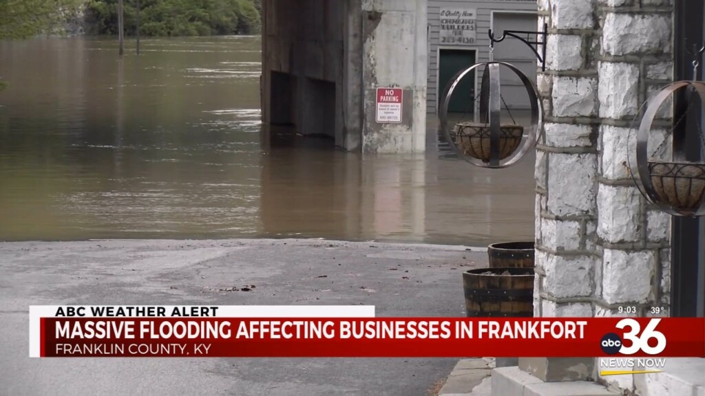 Massive Flooding Affecting Businesses In Frankfort