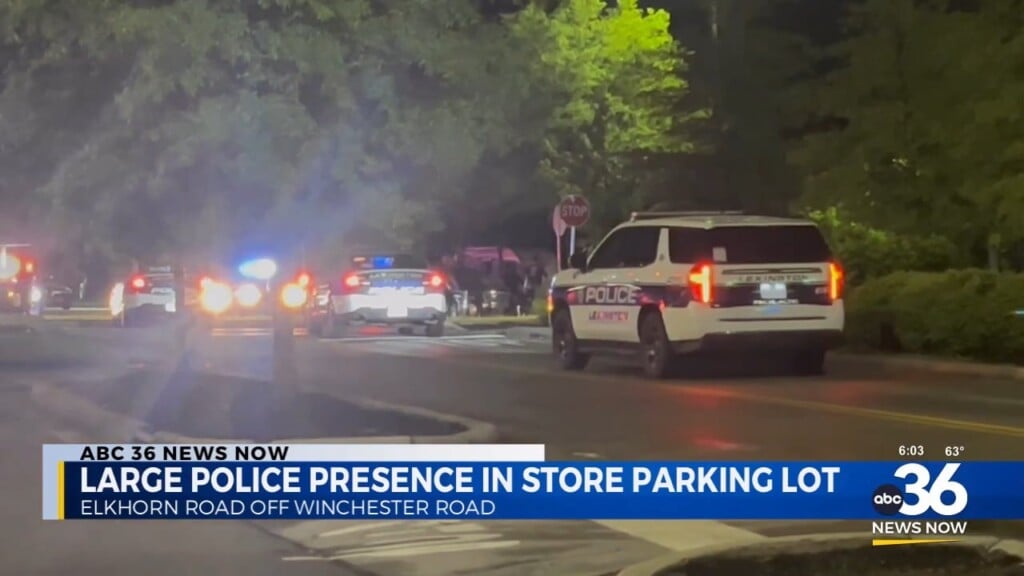 Large Police Presence In Store Parking Lot Off Elkhorn Rd