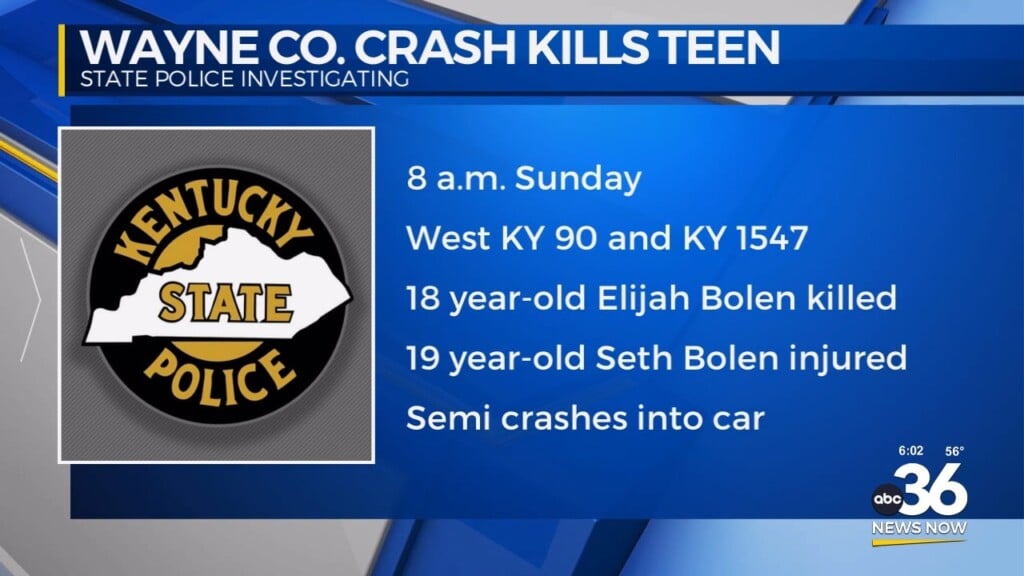 One Teen Killed In Wayne County Crash