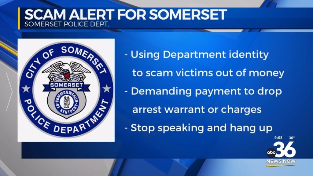 Somerset Police Department Scam Alert