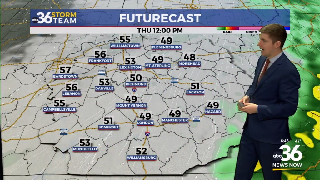 Morning Rain Exits Ahead Of Another Round Of Showers And A Few Storms Thursday Evening