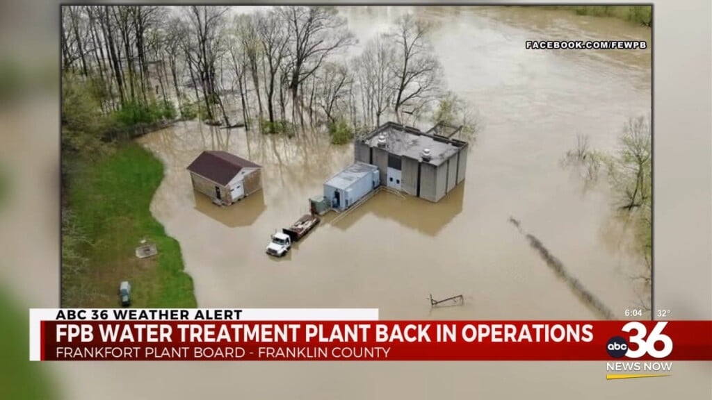 Frankfort Water Treatment Plant Resumes Operations