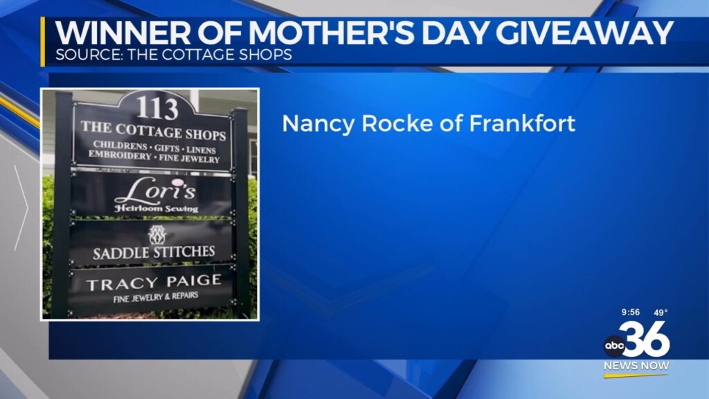 Mother's Day Giveaway Winner Nancy Rocke