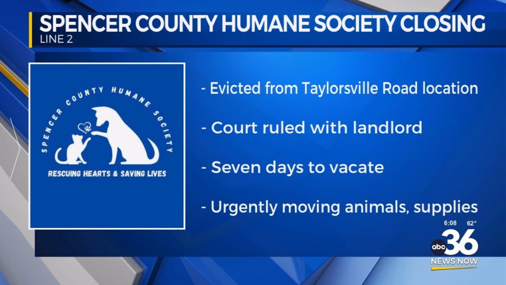 Spencer County Humane Society Closing