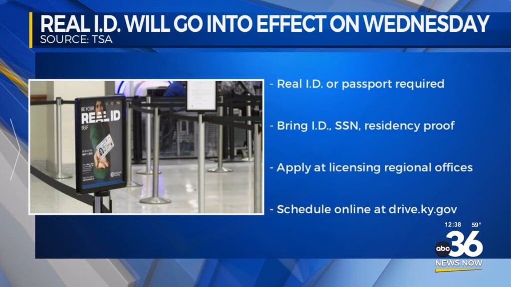Real I.d. Will Go Into Effect On Wednesday