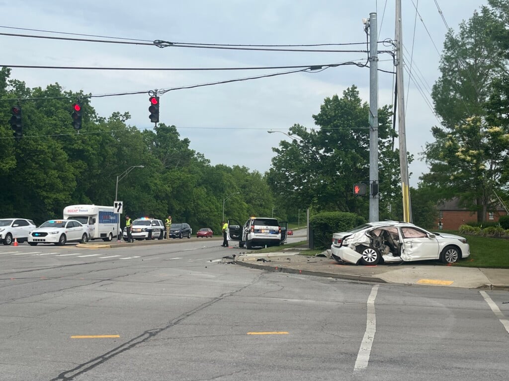Accident involves police cruiser