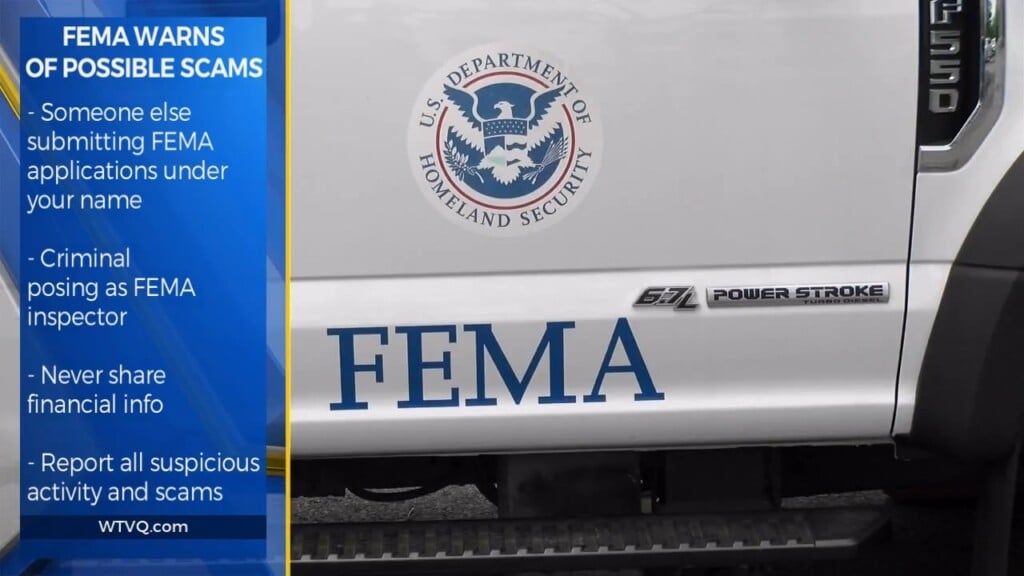 F.e.m.a. Warning Of Possible Scams
