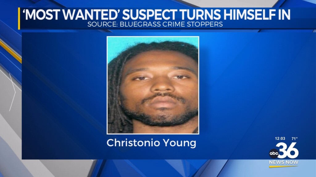Crime Stoppers "most Wanted" Suspect Turns Himself In