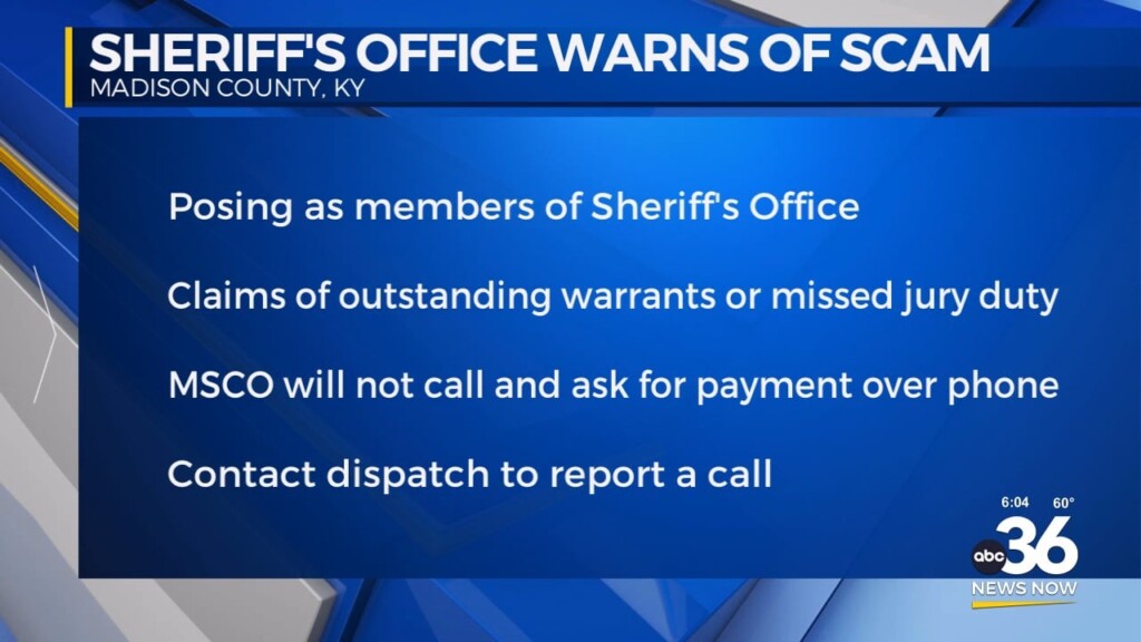 Madison County Sheriff's Office Warns Of Scam