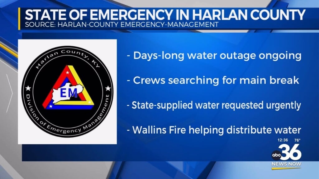 State Of Emergency In Harlan County