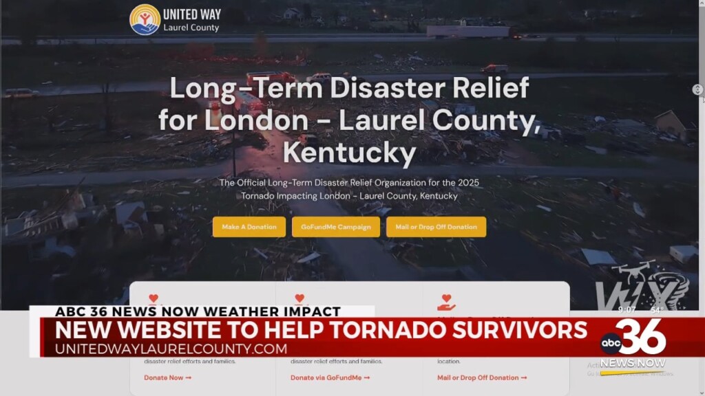 New Website For Disaster Relief For Tornado Survivors