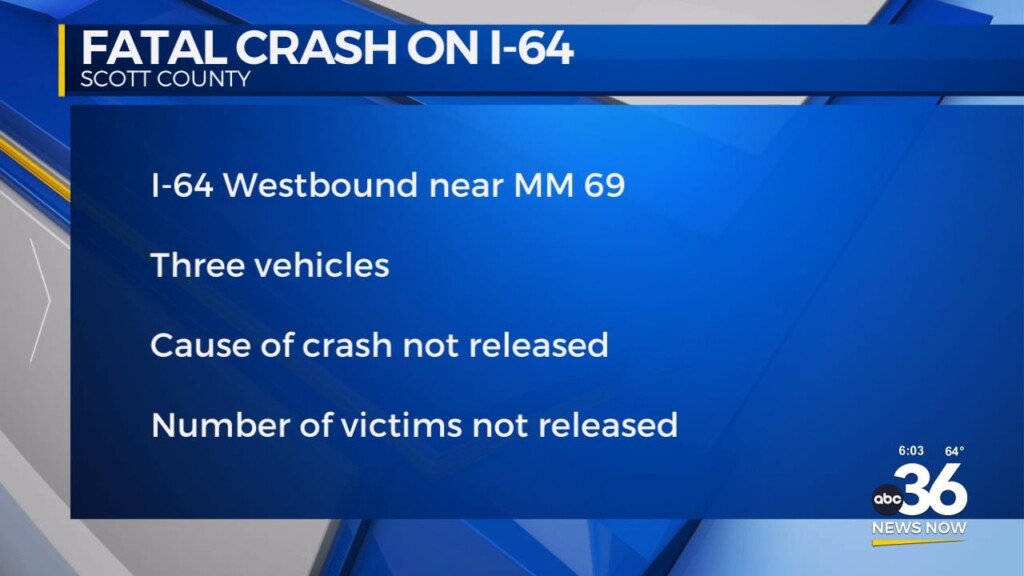 Fatal Crash On I 64 In Scott County