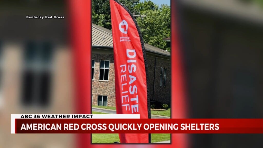 American Red Cross Disaster Relief Set Up