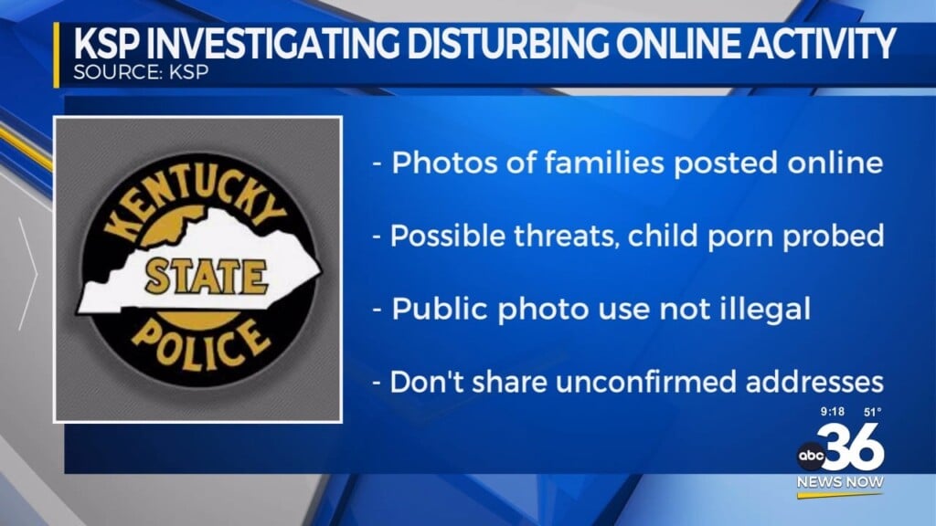 Kentucky State Police Investigating Disturbing Online Activity