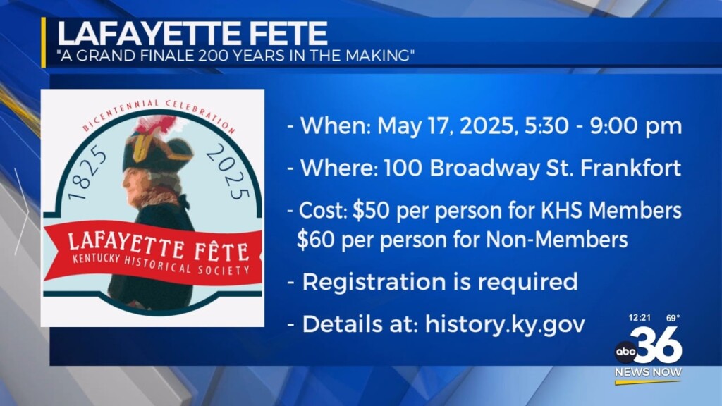 Join The Kentucky Historical Society In Honoring General Lafayette