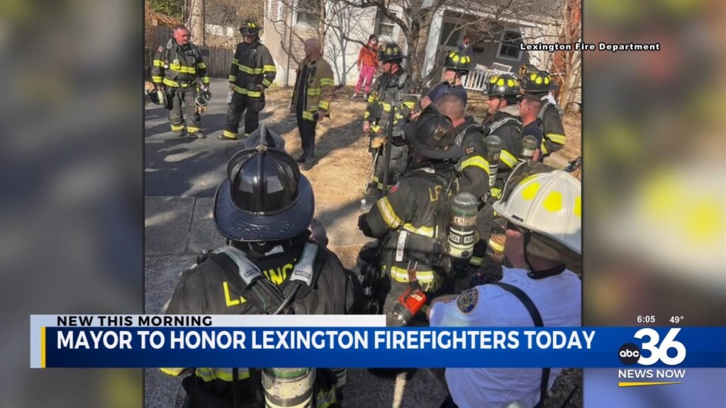 Mayor Gorton To Honor Lexington Firefighters