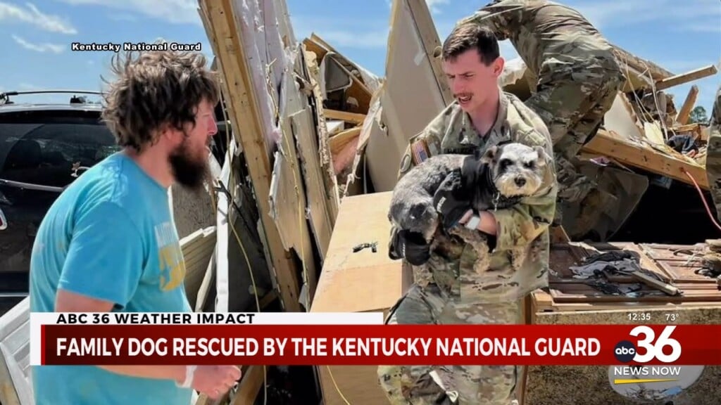 Kentucky National Guard Rescues Family Dog