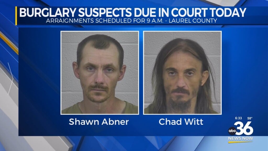 Laurel County Burglary Suspects Due In Court