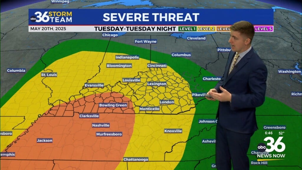 Few Showers And Storms Monday Ahead Of Another Severe Weather Risk On Tuesday