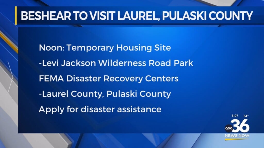 Governor Beshear To Visit Laurel And Pulaski Counties