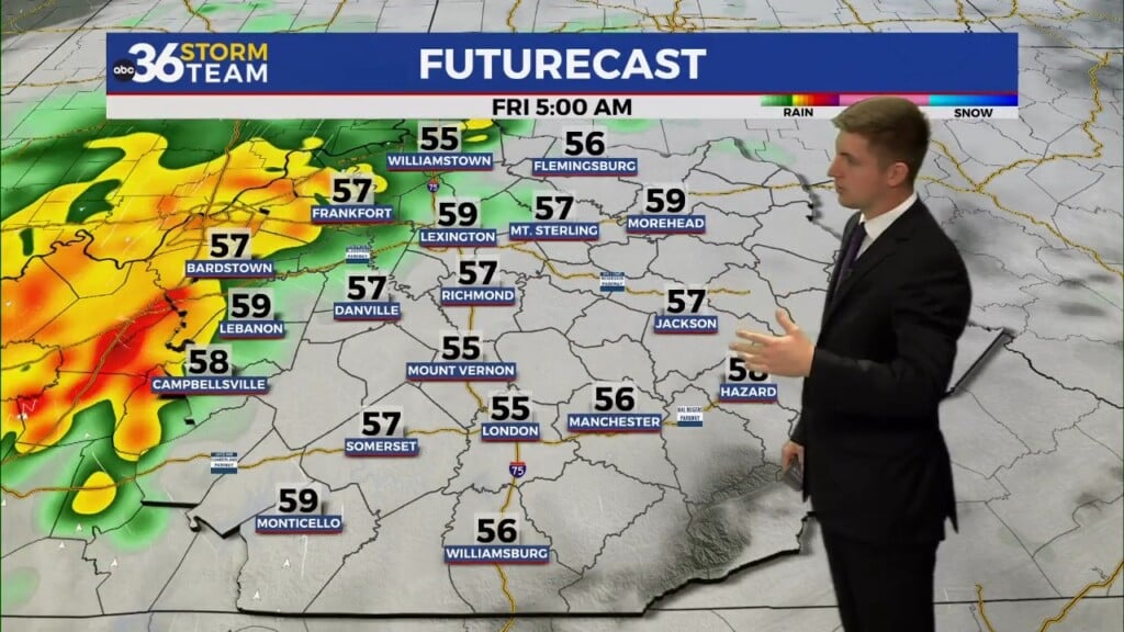 Stray Shower Chance Thursday Ahead Of A Heavier Rain Threat On Friday